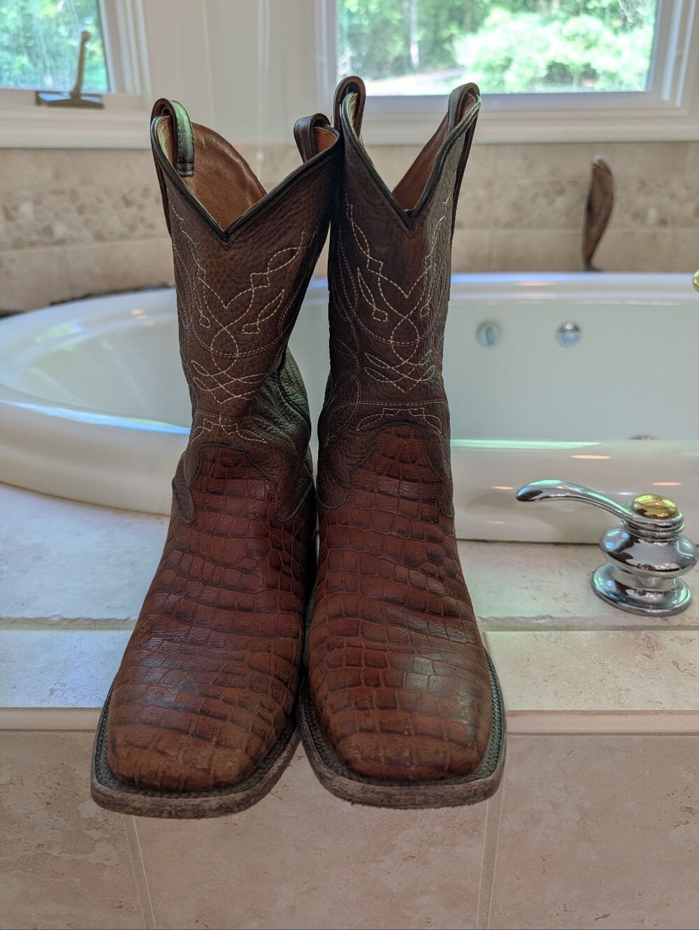 Cody James Men's Caimen Print Cowboy Boots